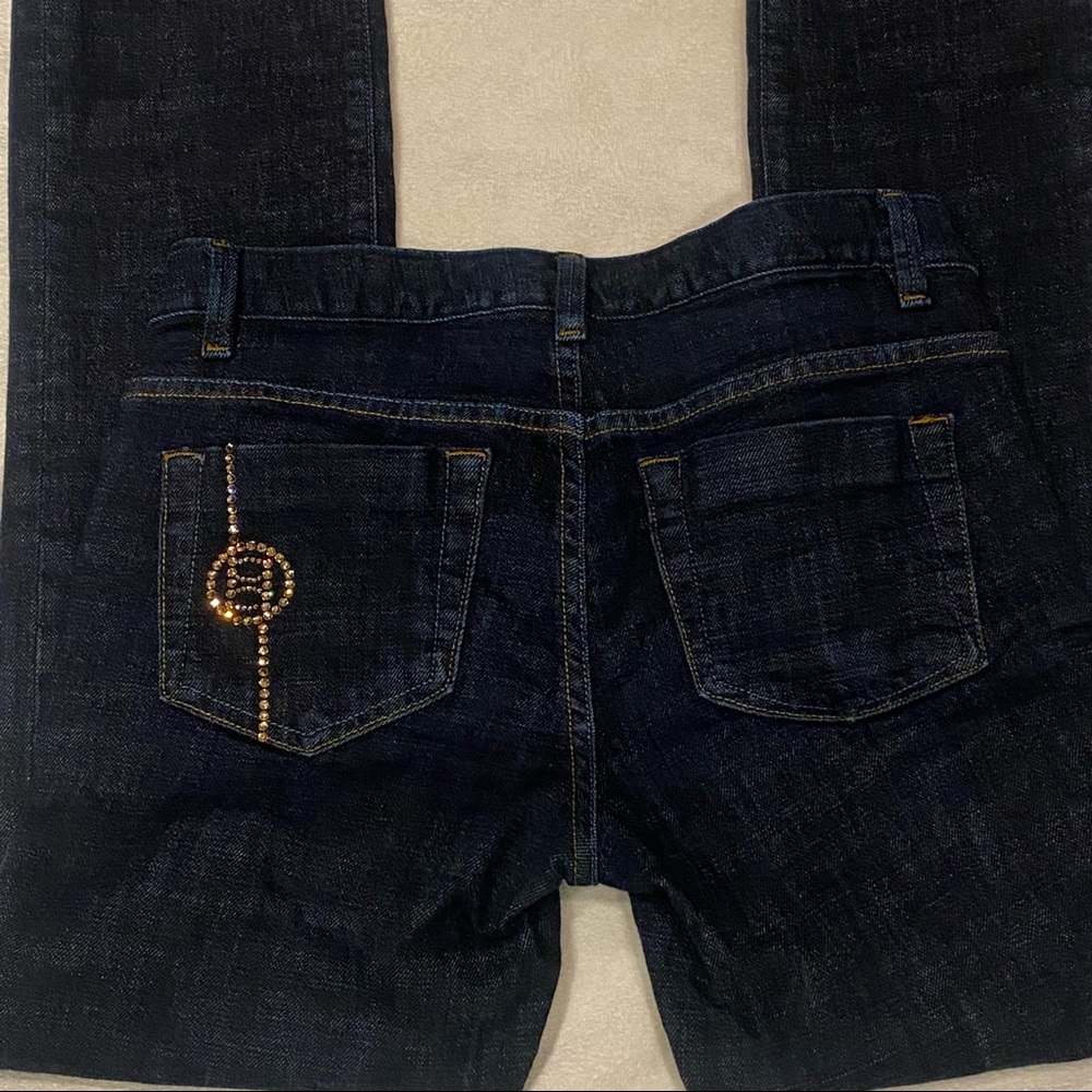 Bebe Dark Wash Straight Leg Jeans Sz 28